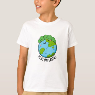 Peas On Earth Funny Veggie Peace Pun T-Shirt
