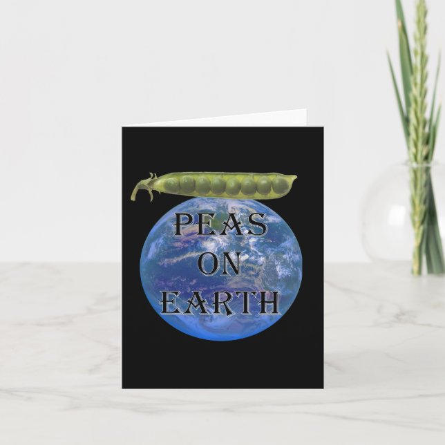 Peas on Earth Holiday Card (Front)