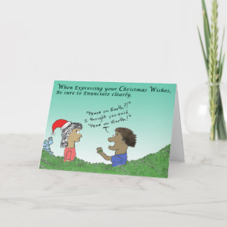 Peas On Earth Holiday Card