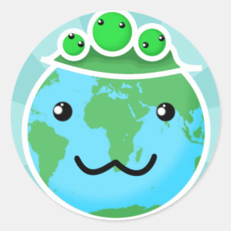 Peas On Earth (Peace On Earth) Classic Round Sticker