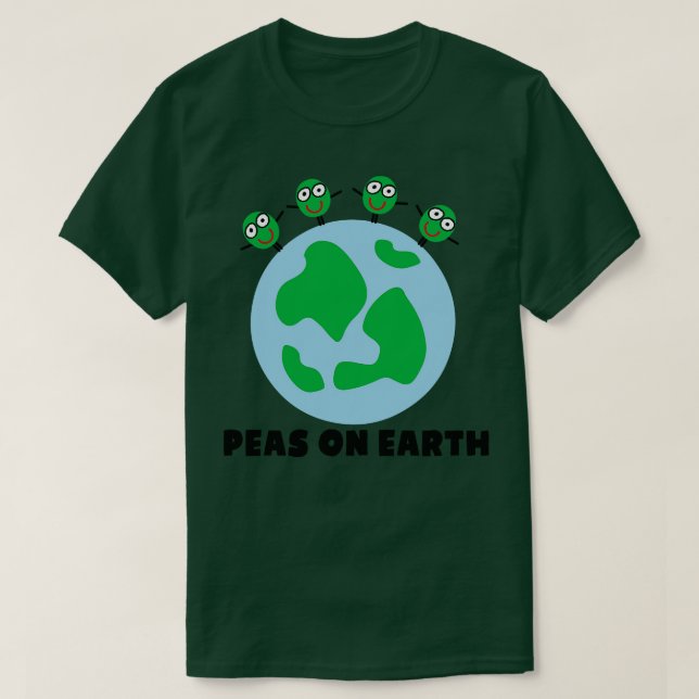 PEAS ON EARTH T-Shirt (Design Front)