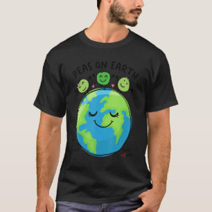 Peas on Earth Vegan Joke Vegetarian Vegan Humour P T-Shirt