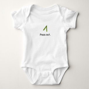 Peas out. baby bodysuit
