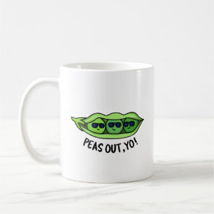 Peas Out Yo Funny Peas Pun  Coffee Mug