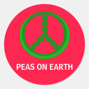 PEAS (peace) ON EARTH - stickers