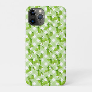 Peas Plants Leaves Plaid Vegetable Healthy Food iPhone 11 Pro Case