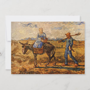 Peasant Couple by Vincent van Gogh Invitation