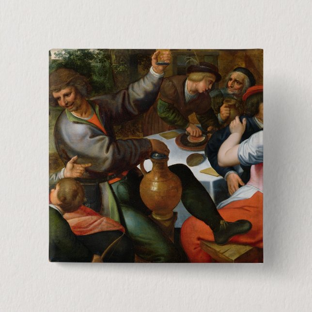 Peasant Feast, 1566 15 Cm Square Badge (Front)