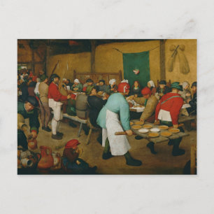 Peasant Wedding , 1568 Postcard