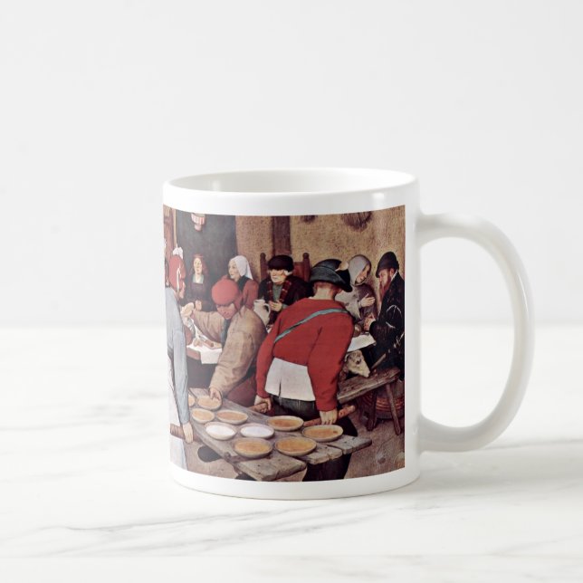 Peasant Wedding By Bruegel D. Ä. Pieter Coffee Mug (Right)
