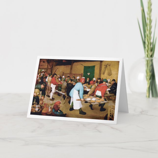 Peasant Wedding, Pieter Bruegel Card (Front)