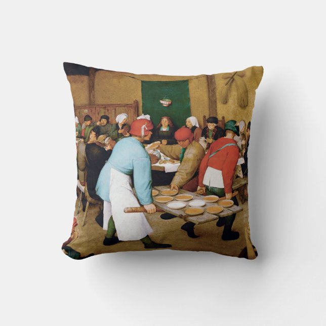 Peasant Wedding, Pieter Bruegel Cushion (Front)