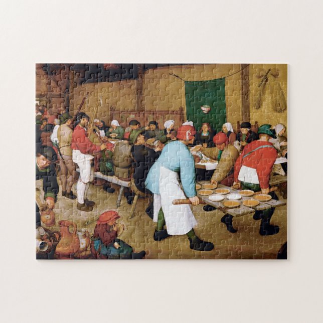Peasant Wedding, Pieter Bruegel Jigsaw Puzzle (Horizontal)