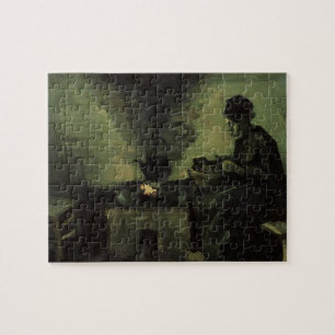 Peasant Woman by Fireplace by Vincent van Gogh Jigsaw Puzzle