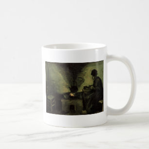 Peasant woman by the fireplace Vincent van Gogh Coffee Mug