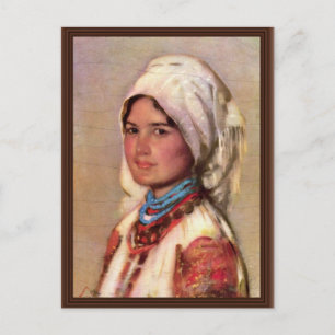 Peasant Woman From Muscel By Grigorescu Nicolae Postcard