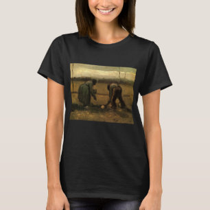 Peasant Woman Planting Potato by Vincent van Gogh T-Shirt