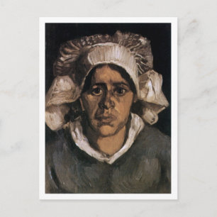 Peasant Woman with White Cap Van Gogh Fine Art Postcard