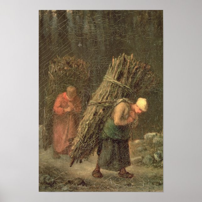 Peasant Women with Brushwood, c.1858 Poster (Front)