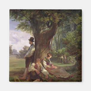 Peasants having a Siesta, 1841 Magnet