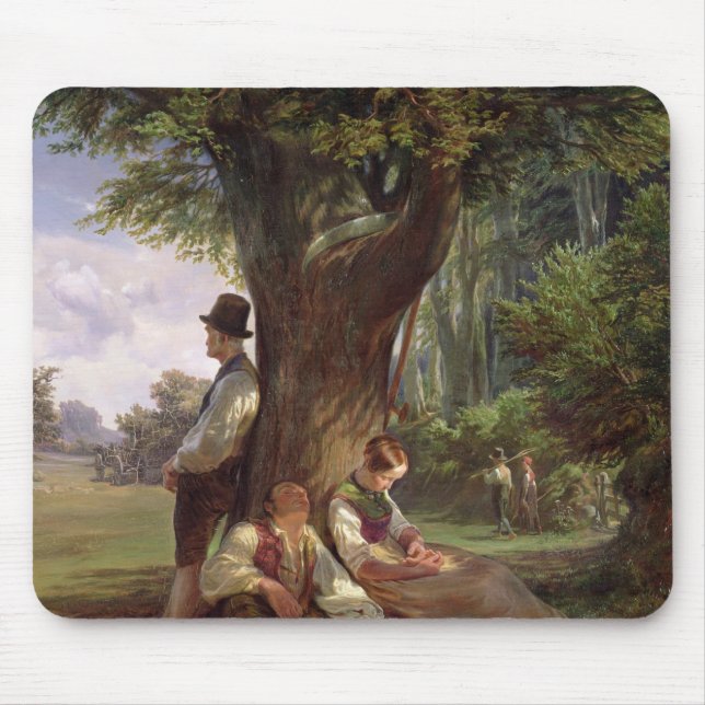 Peasants having a Siesta, 1841 Mouse Pad (Front)