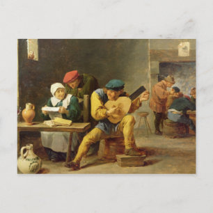 Peasants Making Music in an Inn, c.1635 Postcard