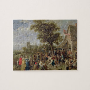 Peasants Merry-Making, c.1650 (oil on canvas) Jigsaw Puzzle