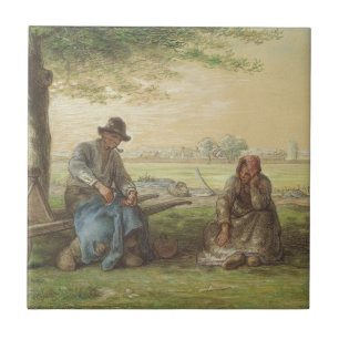 Peasants Resting Ceramic Tile