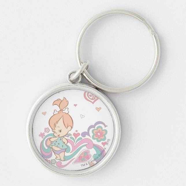 PEBBBLES™ Love Swirls Key Ring (Front)
