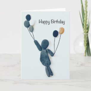 Pebble art birthday card