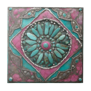 Pebble Art on a Ceramic Tile