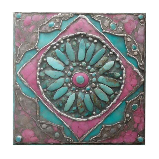 Pebble Art on a Ceramic Tile (Front)