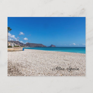 Pebble beach in Altea, Costa Blanca, Spain Holiday Postcard
