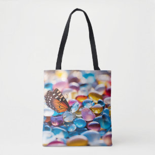 Pebble Butterfly Tranquil Peaceful Tote Bag