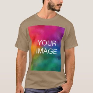Pebble Colour Template Custom Add Photo Image T-Shirt