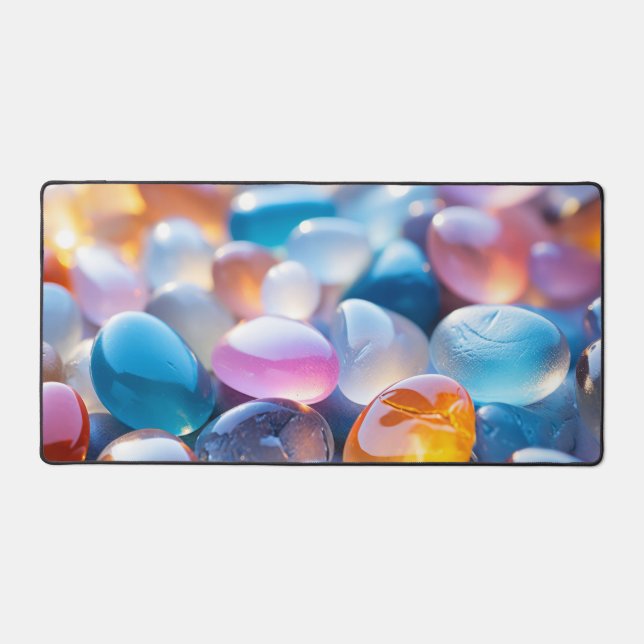 Pebble Colours Tranquil Peaceful Nature  Desk Mat (Front)