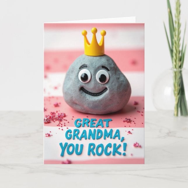 Pebble Great Grandma Love Card (Front)