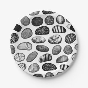 Pebble Pattern Paper Plate
