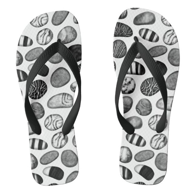 Pebble Pattern Thongs (Footbed)
