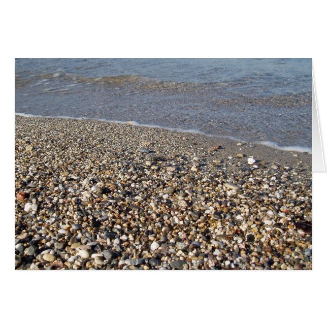 Pebble Seashore Card (Front Horizontal)