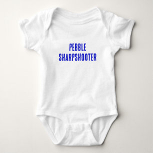 Pebble Sharpshooter -  Baby Bodysuit blue