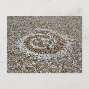 Pebble spiral postcard