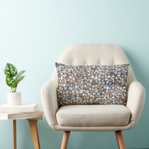 Pebble Stone Abstract Lumbar Cushion