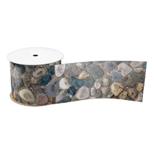 Pebble Stone Mouse Pad Satin Ribbon