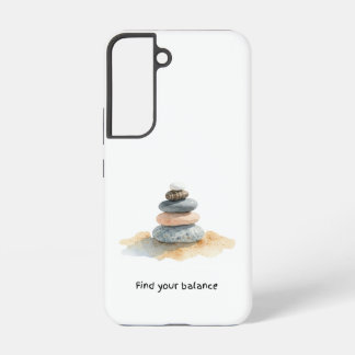 Pebble Stones Find Your Balance Samsung Galaxy Case
