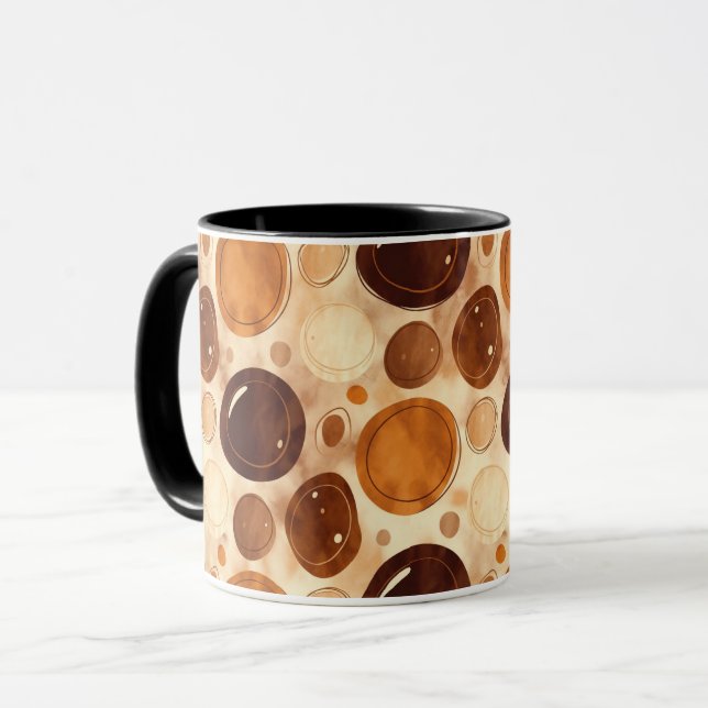 Pebble Texture Coffee Mug – Modern Neutral Style (Front Left)