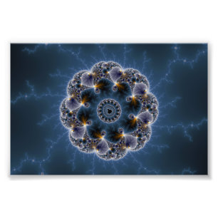Pebbled Fractal Art Photo Print
