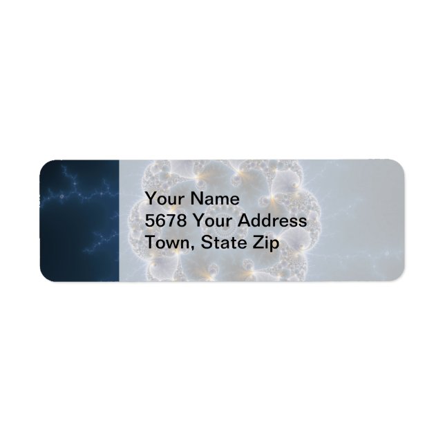 Pebbled Fractal Art Return Address Label (Front)