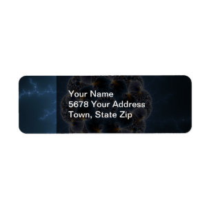 Pebbled Fractal Art Return Address Label
