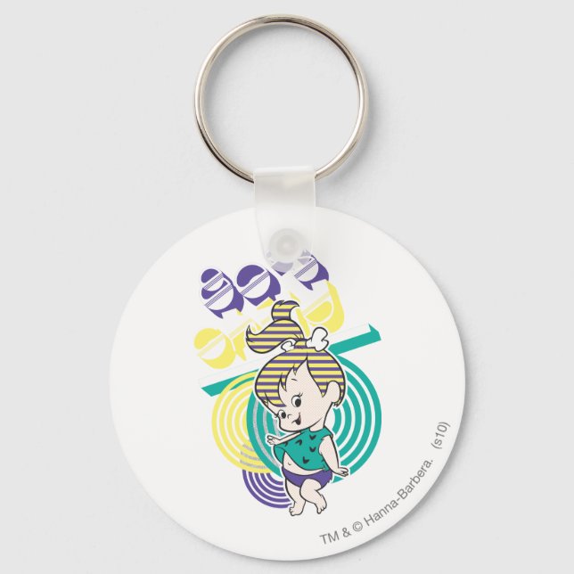 PEBBLES™ 80's Child Key Ring (Front)